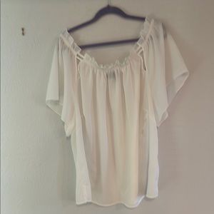 Eloquii off the shoulder blouse